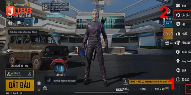 Cách tham gia cá cược PUBG J88